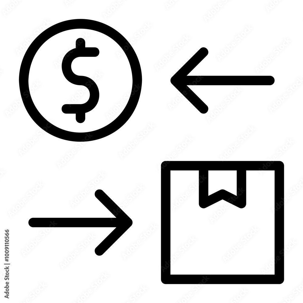 purchasing line icon purchasing line icon
