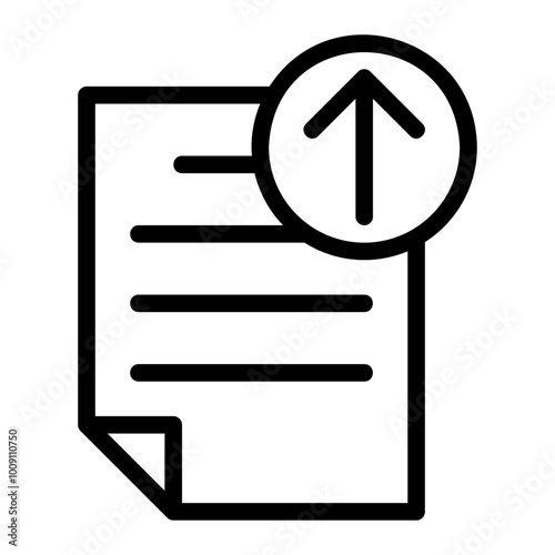 upload line icon