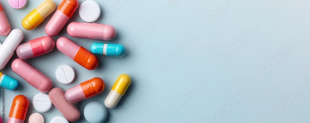 An artistic arrangement of pills forming a DNA helix, symbolizing genetic medicine or biotechnology An artistic arrangement of pills forming a DNA helix, symbolizing genetic medicine or biotechnology