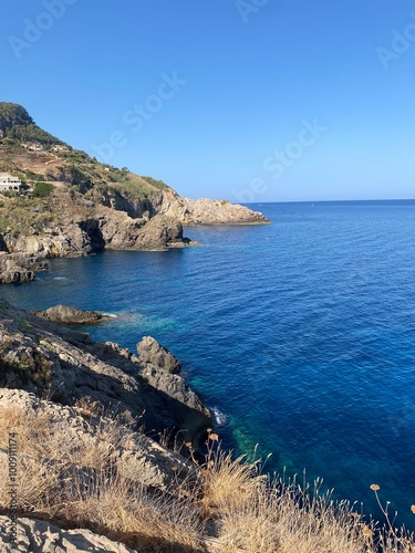 The rocky coastline in Mallorca 