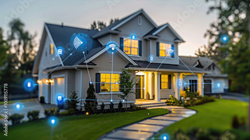 Modern Smart Home with Connected Devices