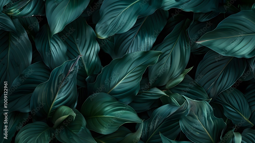 Lush Green Leaves Creating a Vibrant Garden Background for a Refreshing and Natural Atmosphere Lush Green Leaves Creating a Vibrant Garden Background for a Refreshing and Natural Atmosphere