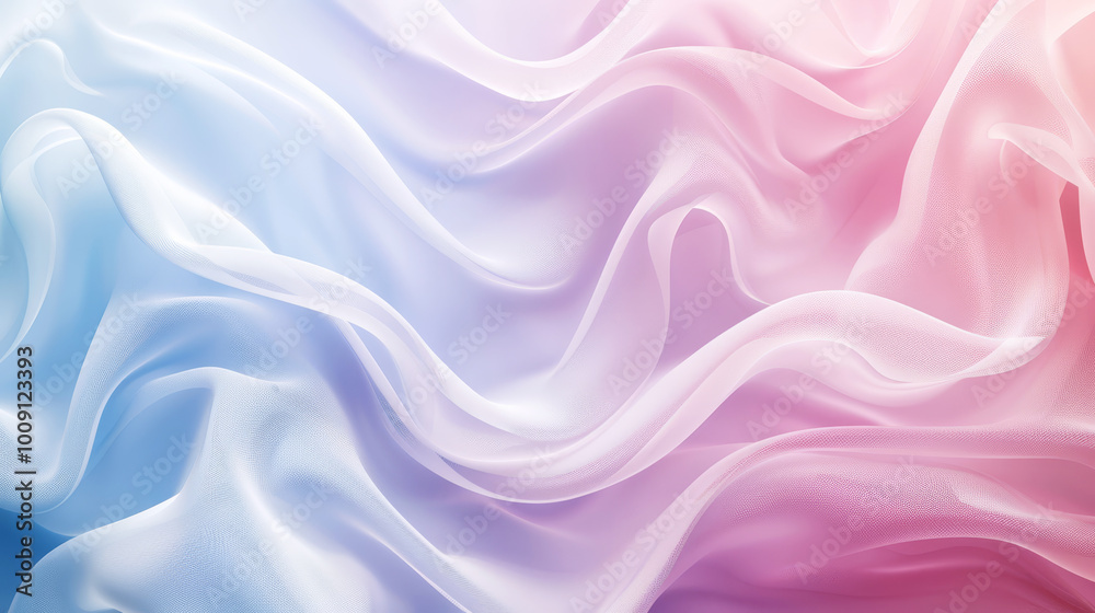 Fototapeta premium Pastel gradient background with soft wavy lines and texture for abstract and elegant designs