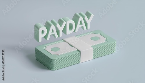 A stack of cash with the wo...