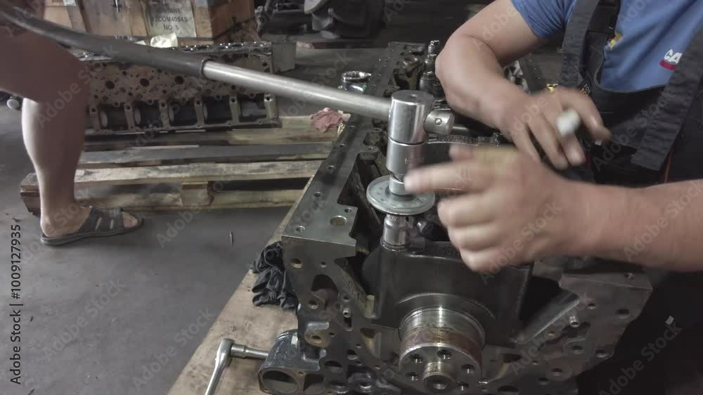 Assembling and Fixing Diesel Engine for Tractor Assembling and Fixing Diesel Engine for Tractor