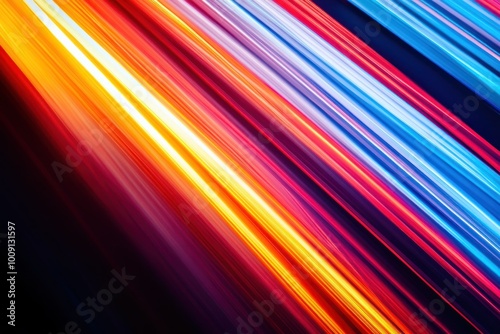 Dynamic Abstract Light Stripes Creating Vibrant Effects