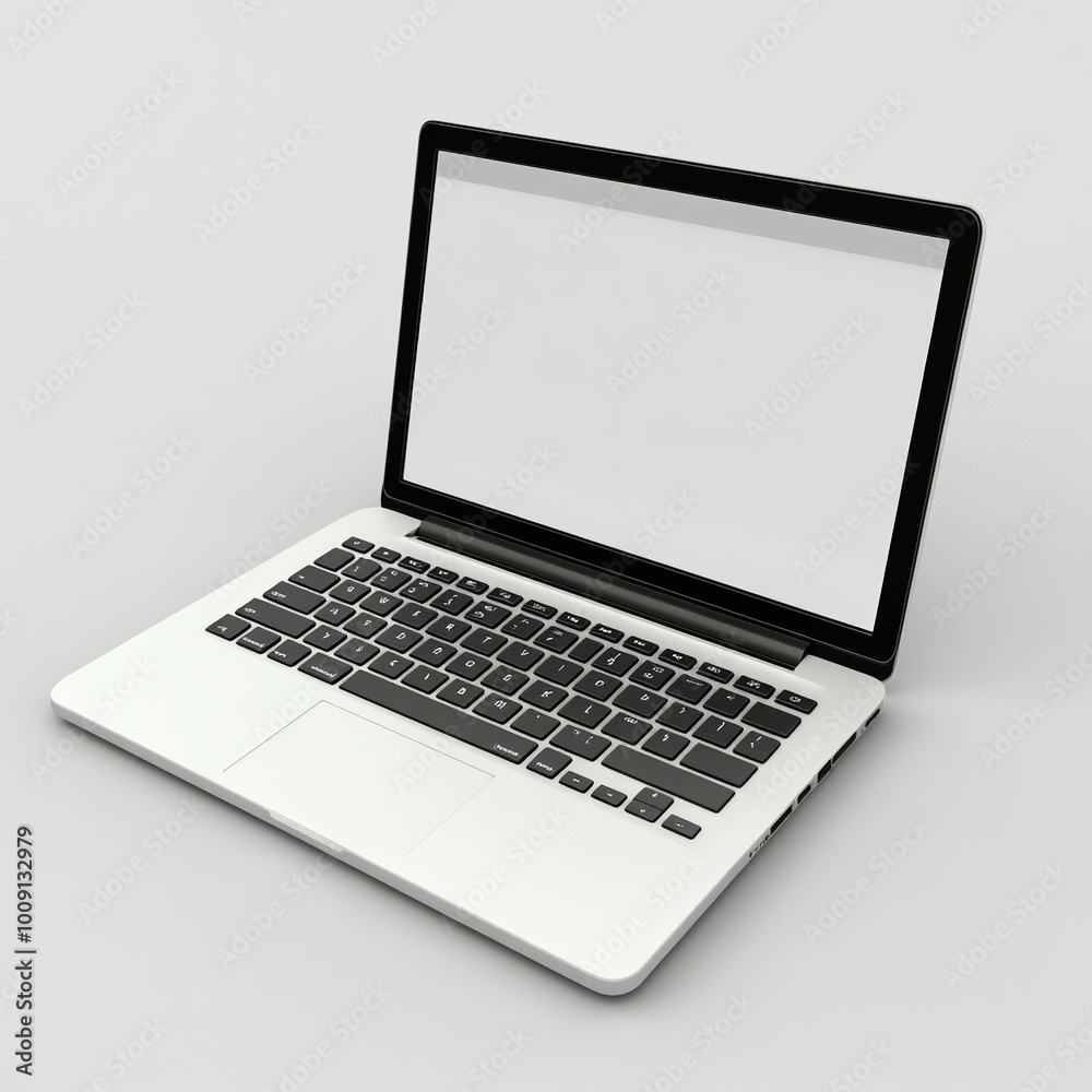 A sleek, modern laptop with an open screen, designed for computing and productivity. A sleek, modern laptop with an open screen, designed for computing and productivity.