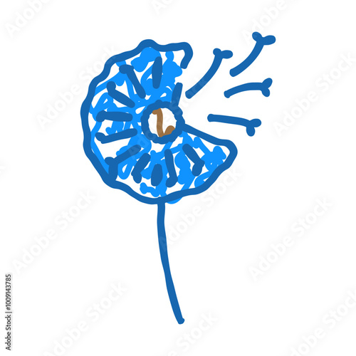 flower art tattoo vintage doodle icon sketch vector. flower art tattoo vintage sign. isolated symbol illustration