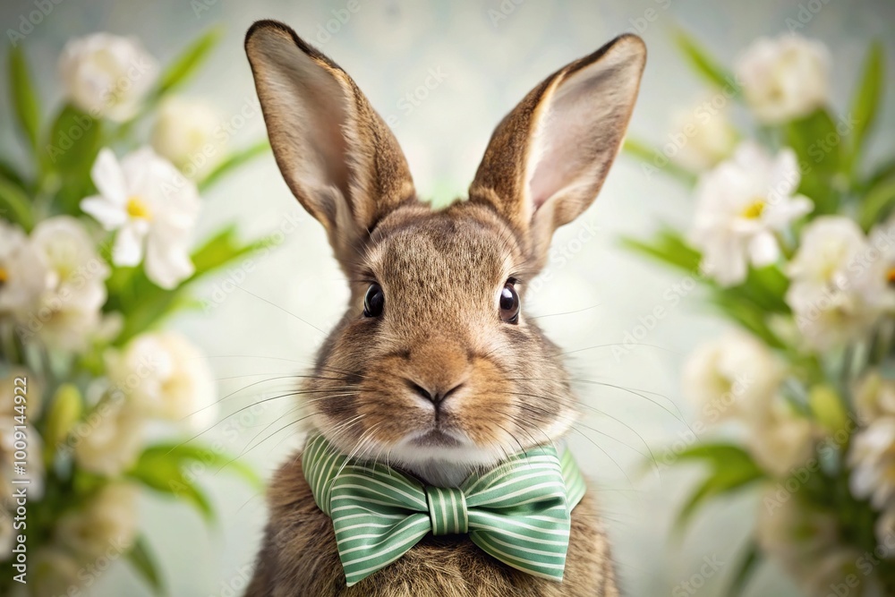 Easter bunny with bow tie Easter bunny with bow tie