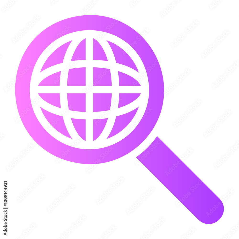 global research gradient icon global research gradient icon