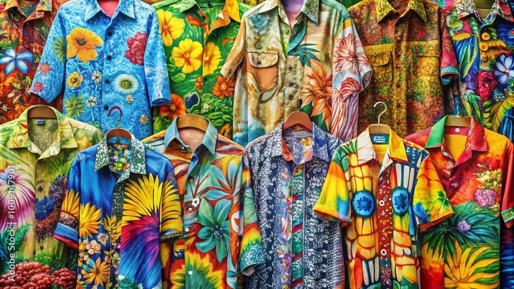 Fototapeta premium Colorful Hand-Drawn Clothing Collection Featuring Various Styles and Designs for Fashion Enthusiasts