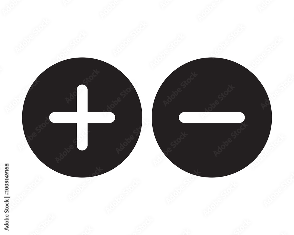 Plus and minus icon Plus and minus icon