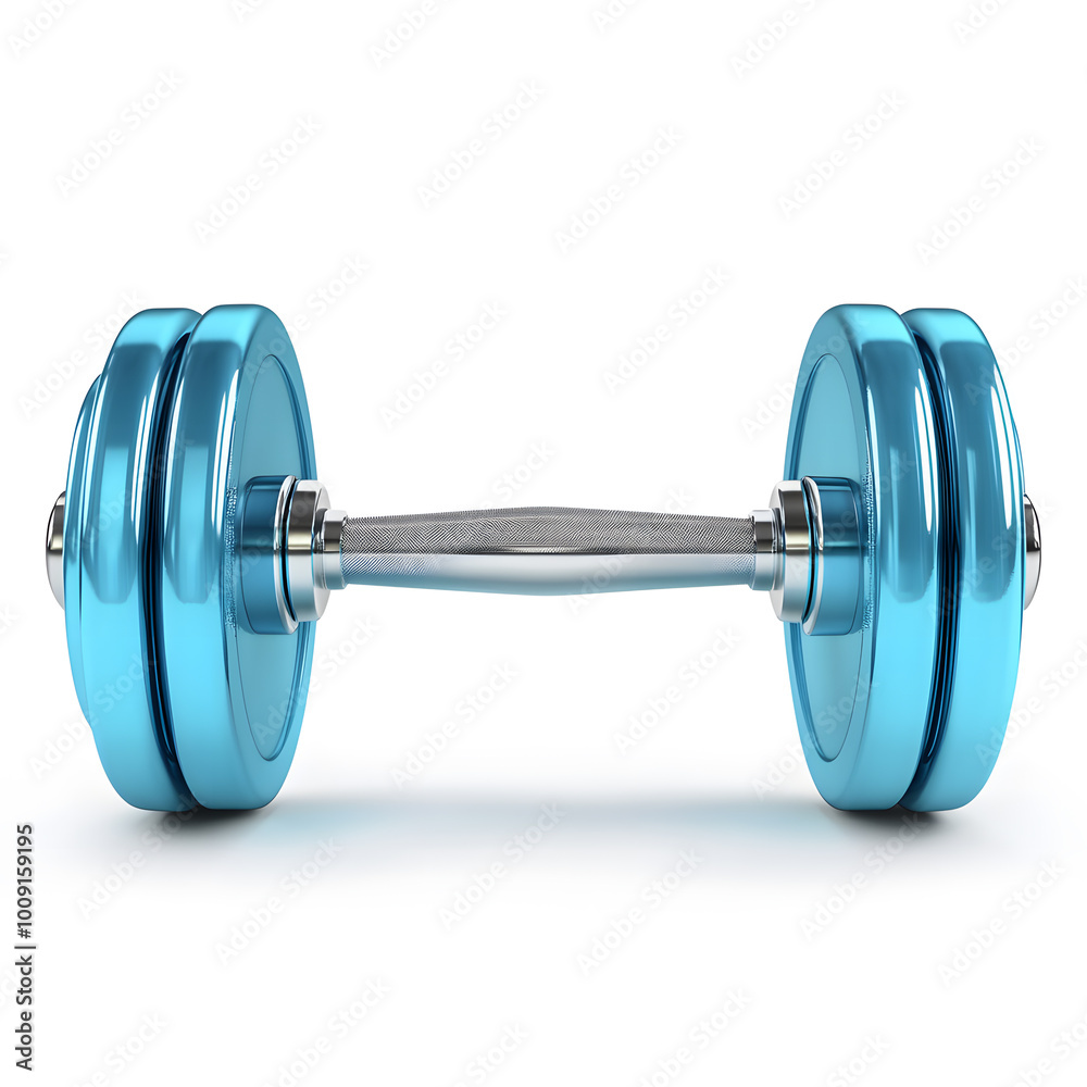 Obraz premium Fitness Dumbbell Isolated On White Background