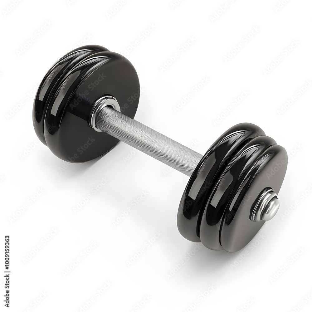 Fitness Dumbbell Isolated On White Background Fitness Dumbbell Isolated On White Background
