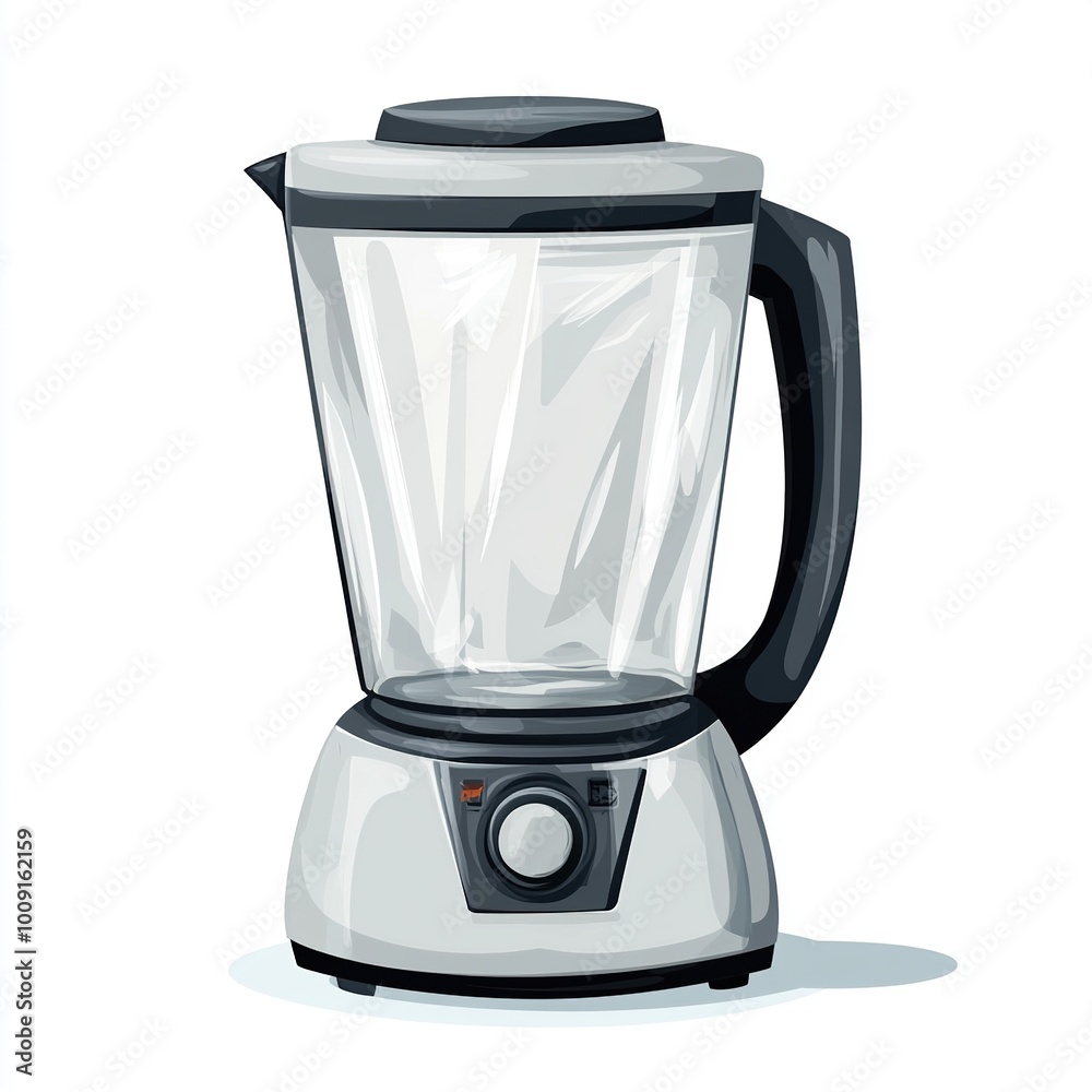 A modern blender designed for mixing and blending food and beverages. A modern blender designed for mixing and blending food and beverages.