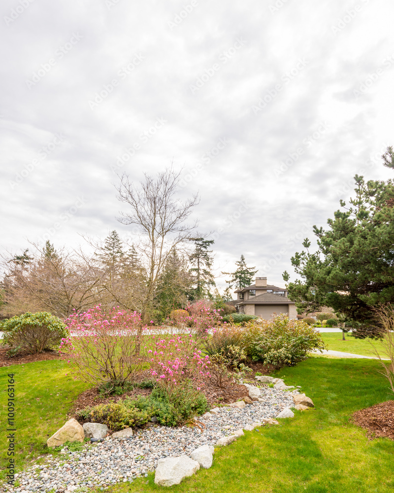 Outdoor landscape in North Vancouver, British Columbia, Canada.