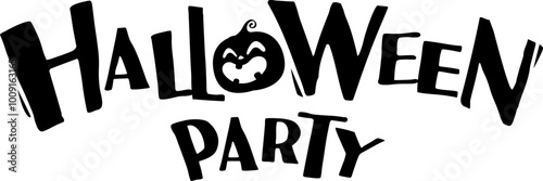 Halloween Party - typography