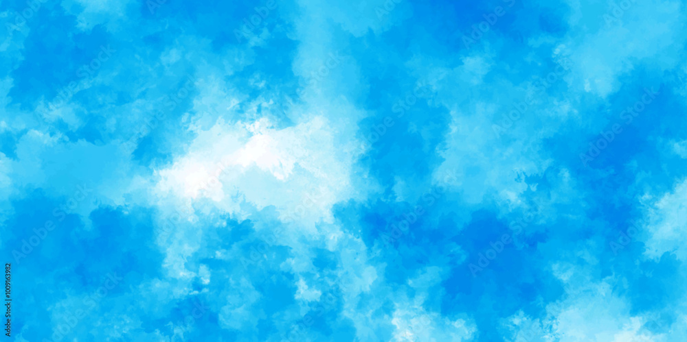 Abstract watercolor background with blue and white ink . Aquarelle painted light sky blue shades frame illustration. creative wet ink effect turquoise color watercolor background. Abstract watercolor background with blue and white ink . Aquarelle painted light sky blue shades frame illustration. creative wet ink effect turquoise color watercolor background.