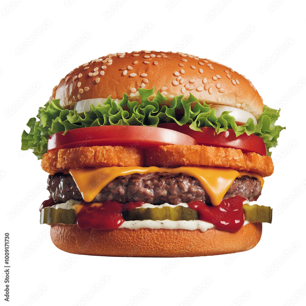 Fotografie Cheese burger png image