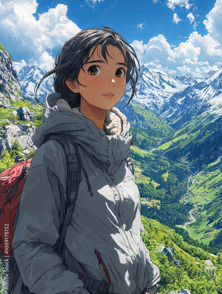 Naklejka premium Serenity in the Ascent