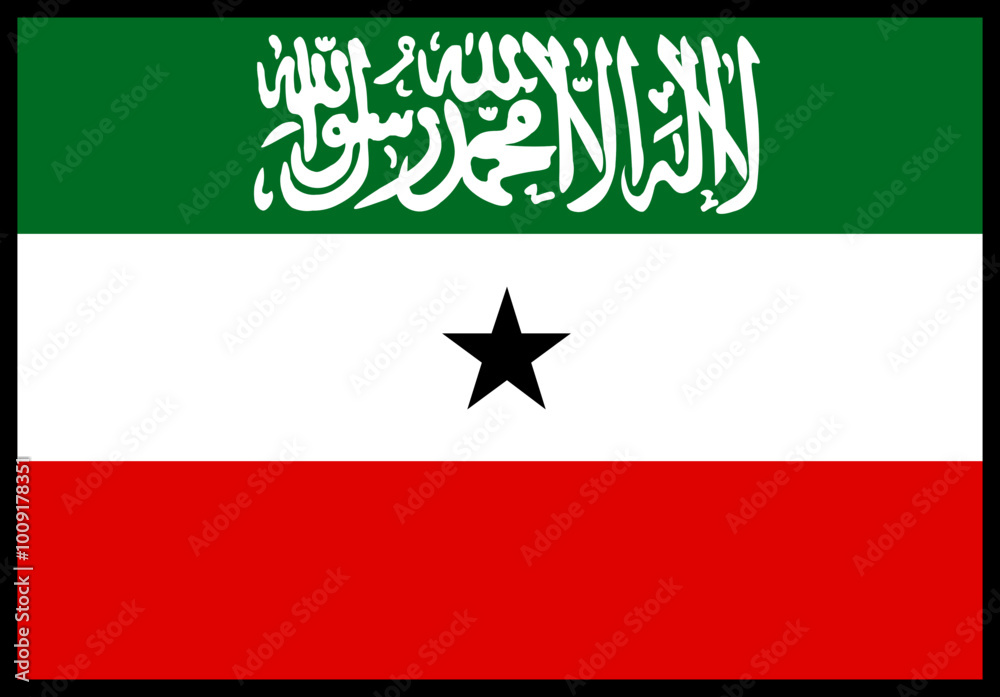 SOMALILAND Flag rectangle Icon SOMALILAND Flag rectangle Icon