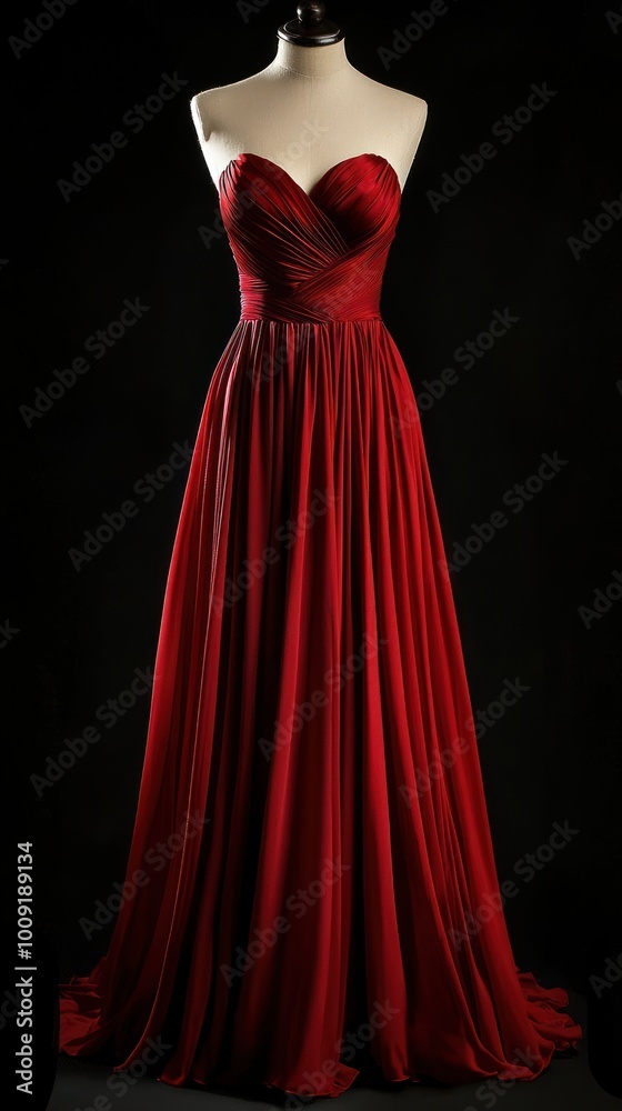 Elegant maxi dress with a fitted bodice and flowing skirt, ideal for formal events or evening wear. Elegant maxi dress with a fitted bodice and flowing skirt, ideal for formal events or evening wear.