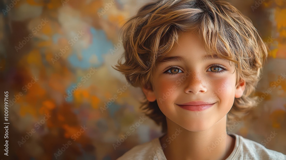 portrait of a twelveyearold boy with a bright smile capturing the essence of childhood wonder and innocence through warm lighting and vibrant colors portrait of a twelveyearold boy with a bright smile capturing the essence of childhood wonder and innocence through warm lighting and vibrant colors