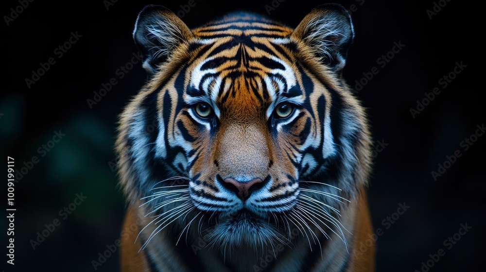 Fototapeta premium Close-up Portrait of a Majestic Tiger