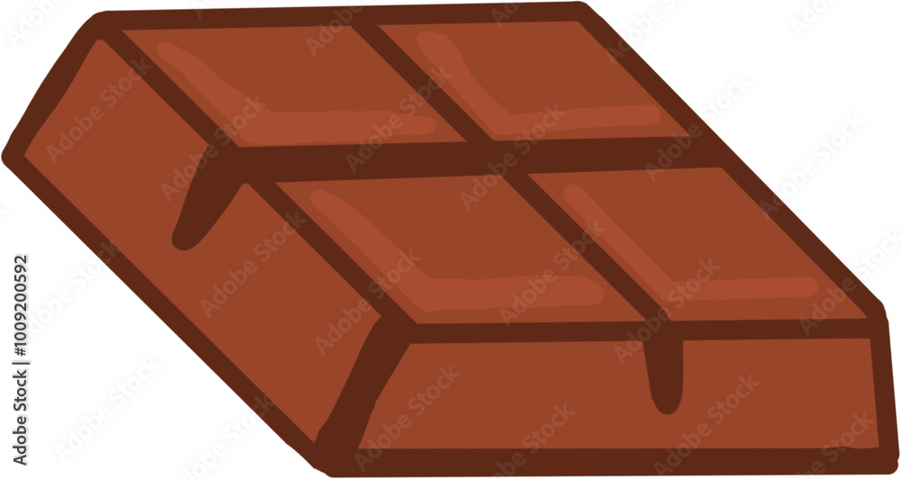 Fototapeta premium chocolate bar isolated