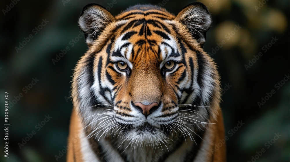 Close-up Portrait of a Majestic Tiger Close-up Portrait of a Majestic Tiger