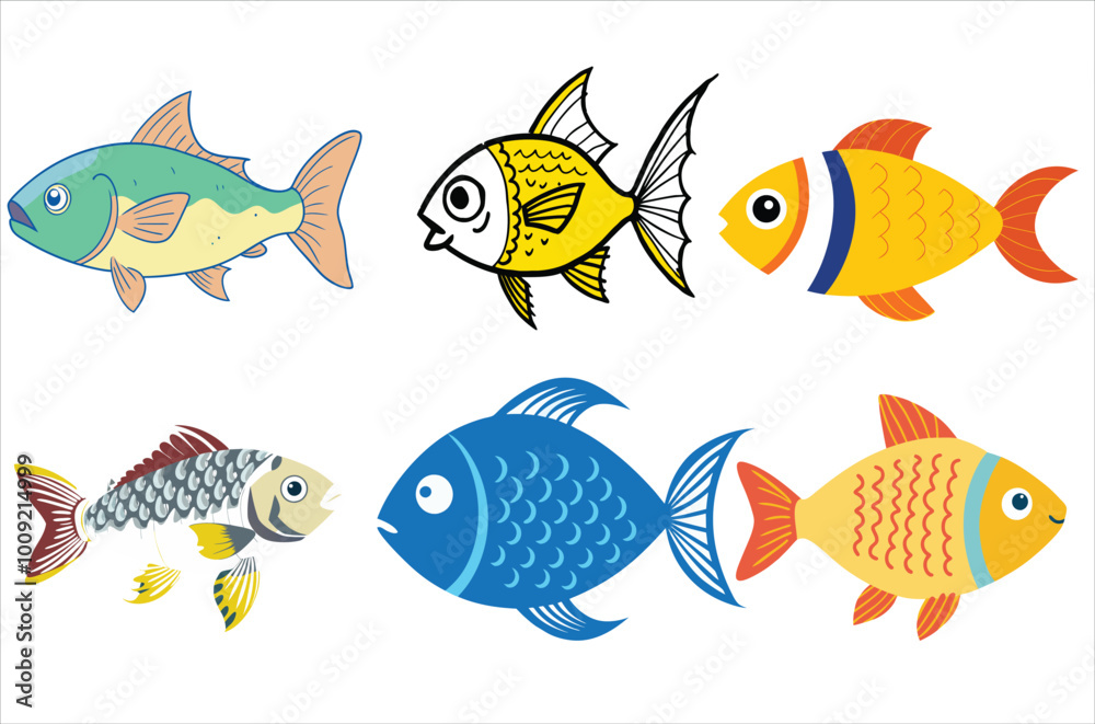 Naklejka premium fish vector, icon vector illustration, fish silhouette of a fish isolated on a white background, eps, png, svg, vector, 