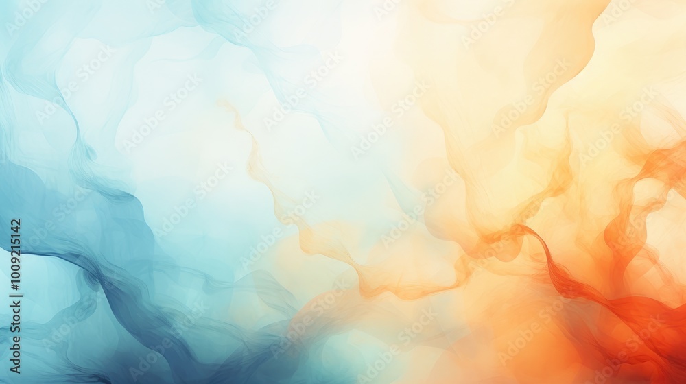 Abstract Background Illustration in Soft Pastel Orange and Blue Smock Painting Style Abstract Background Illustration in Soft Pastel Orange and Blue Smock Painting Style