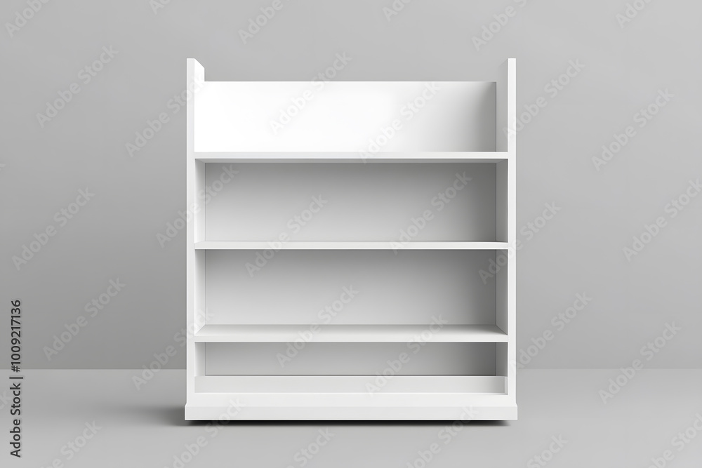 3d White Empty Product Display For Supermarket With Shelves mock up Isolated on white background. Retail shelf, ,display mockup. 3d White Empty Product Display For Supermarket With Shelves mock up Isolated on white background. Retail shelf, ,display mockup.