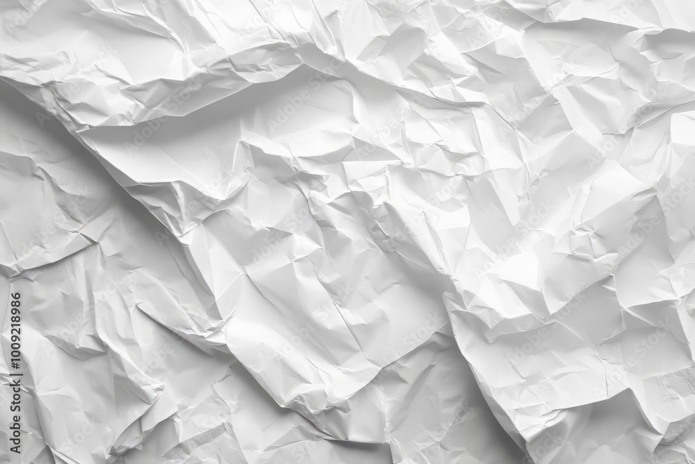 Crumpled White Paper: Textures and Backgrounds for Creative Designs Crumpled White Paper: Textures and Backgrounds for Creative Designs