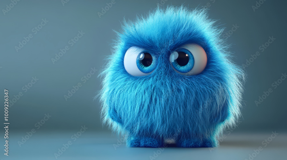 adorable blue fuzzy creature: the ultimate cartoon monster adorable blue fuzzy creature: the ultimate cartoon monster