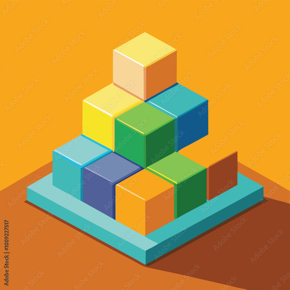 Fototapeta premium abstract background with cubes