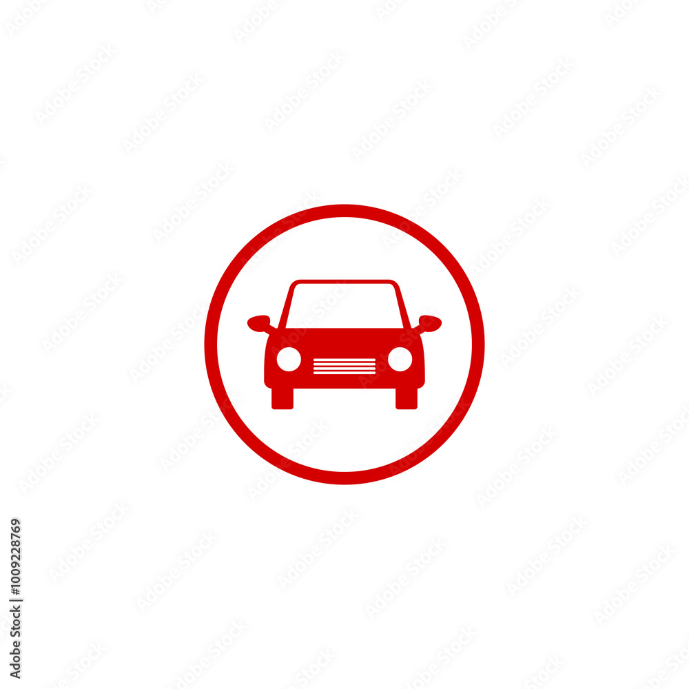 Car circle icon isolated on transparent background Car circle icon isolated on transparent background