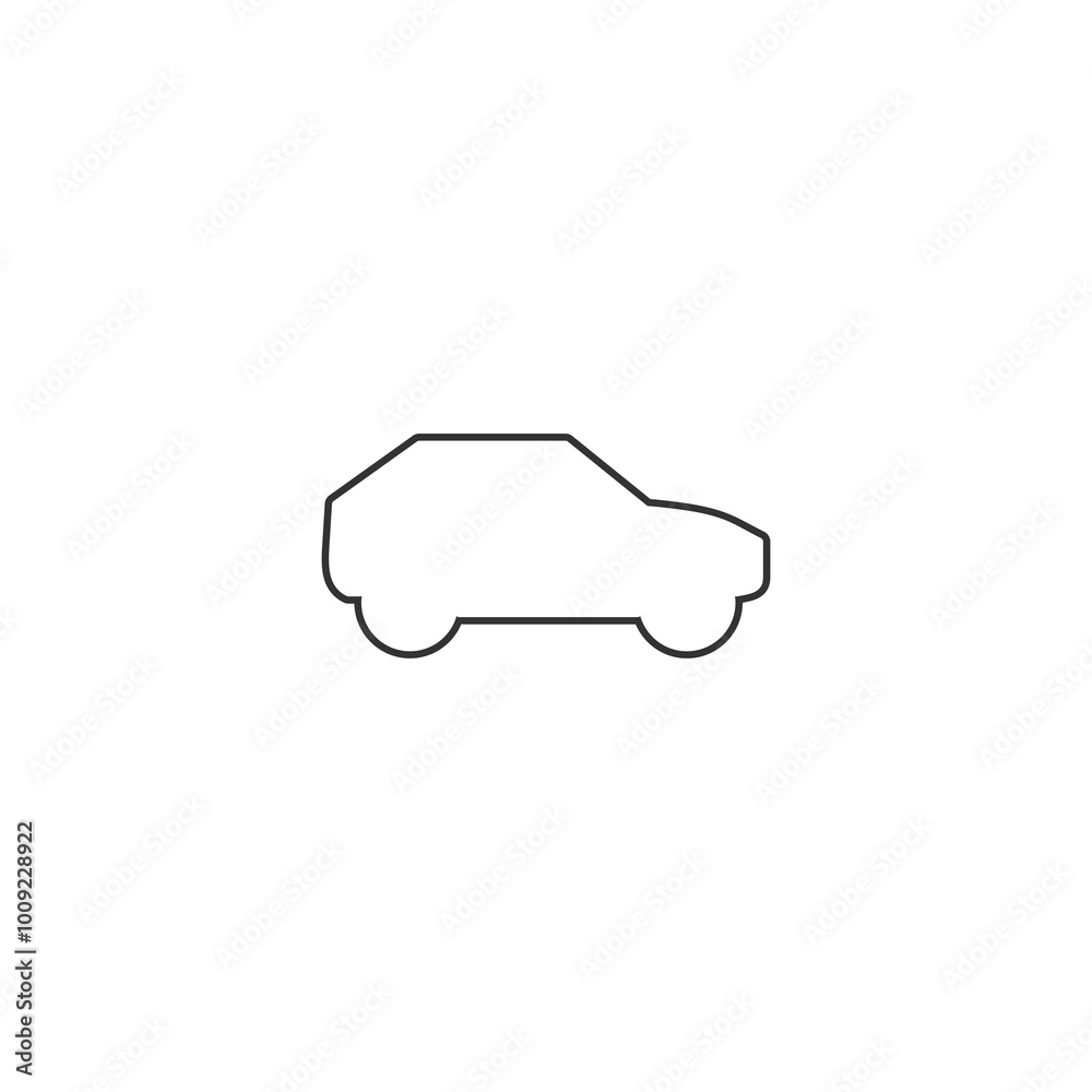 Fototapeta premium Car icon isolated on transparent background