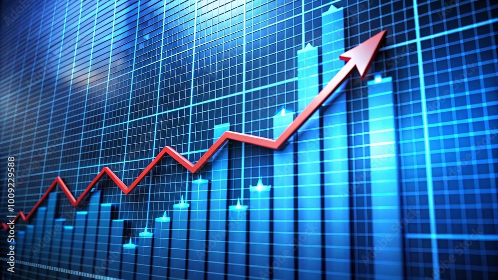 Dynamic Growth Graph Illustrating Positive Trends in Business Performance and Financial Success Metrics Dynamic Growth Graph Illustrating Positive Trends in Business Performance and Financial Success Metrics
