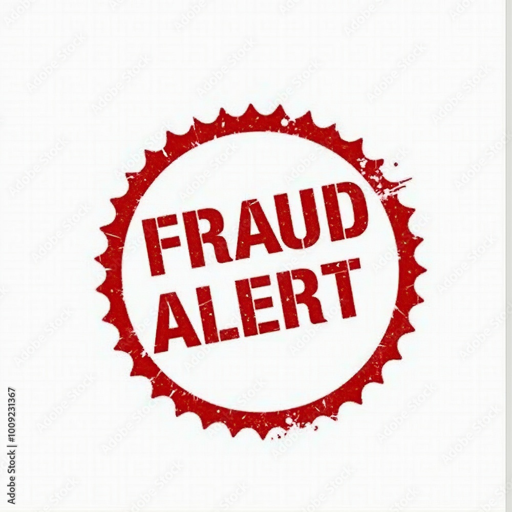 Fraud alert red rubber stamp on white background Fraud alert red rubber stamp on white background