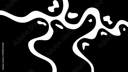 Abstracy Wavy Blob Liquid Doodle