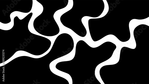 Abstracy Wavy Blob Liquid Doodle