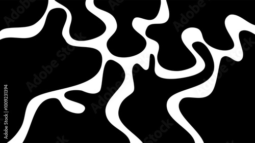 Abstracy Wavy Blob Liquid Doodle