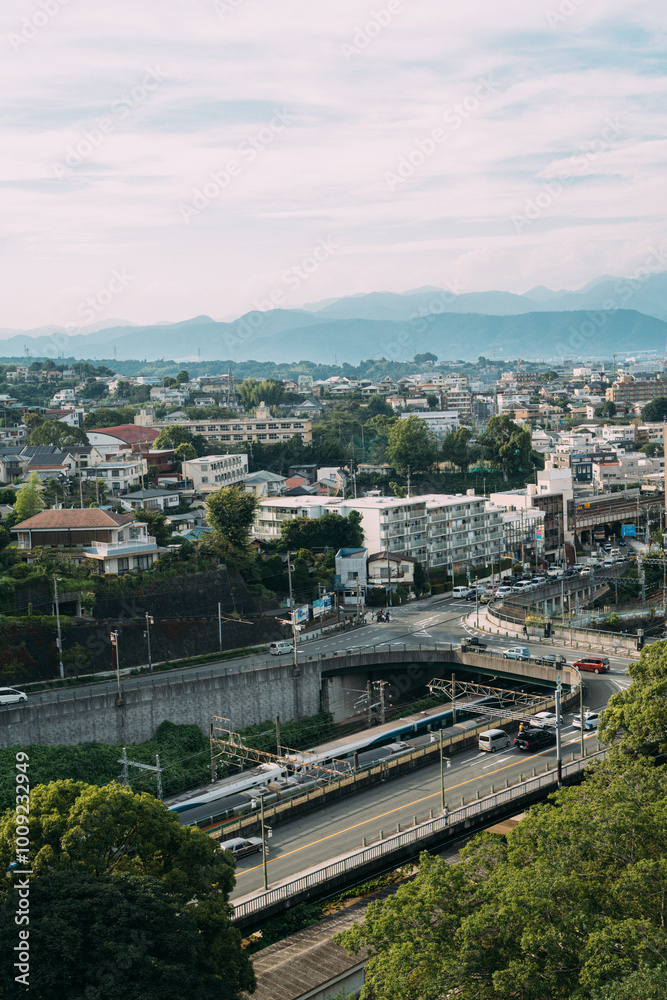 Fototapeta premium view of the city odawara