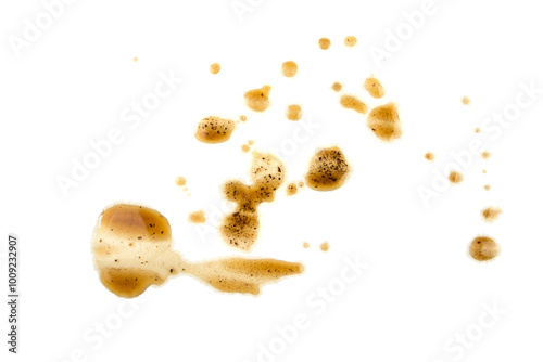 Coffee stains isolated on white background. Coffee prints.Round stain isolated, cafe stain fleck drink beverage. Coffee and Tea Stains cup rings. round