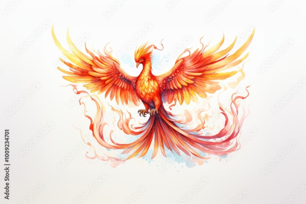 Naklejka premium Bird creativity drawing motion.