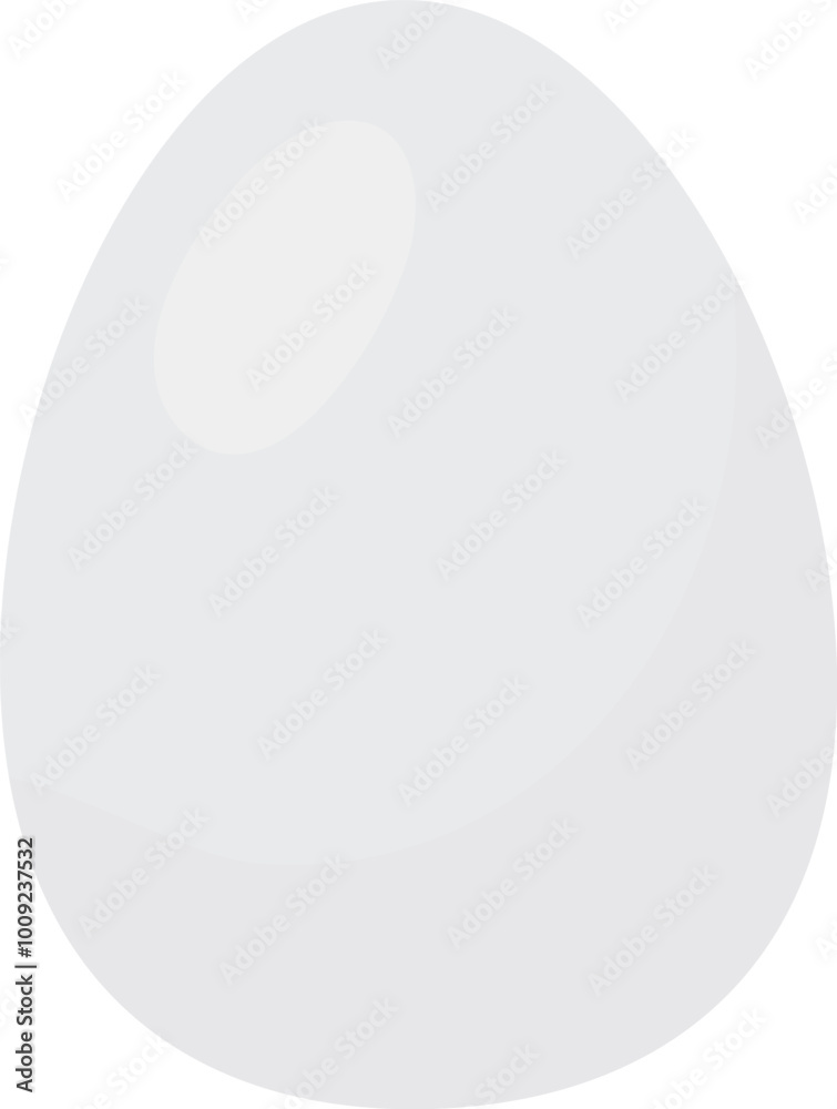 Chicken egg cartoon icon. Cooking ingredient symbol