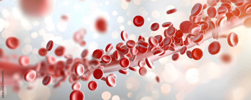Red Cells in Motion - Pulsating Heartbeat Depicting Vitality and Lifes Journey Through the Vascular System Red Cells in Motion - Pulsating Heartbeat Depicting Vitality and Lifes Journey Through the Vascular System