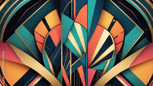 Wallpaper Mural Geometric shapes, colorful backgrounds, and abstract designs that can be used for design elements. Torontodigital.ca
