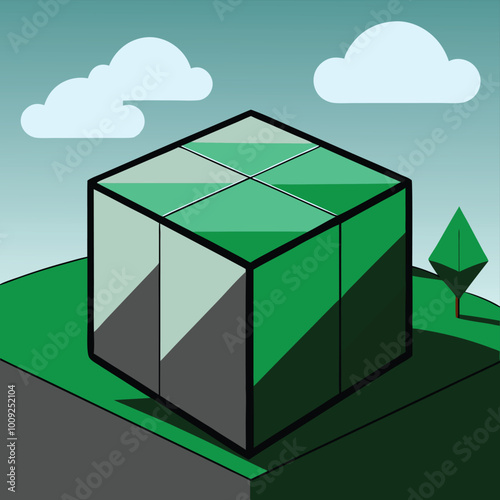 abstract background with cubes